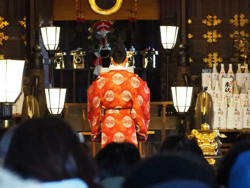 牛嶋神社で昇殿参拝・厄除祈願