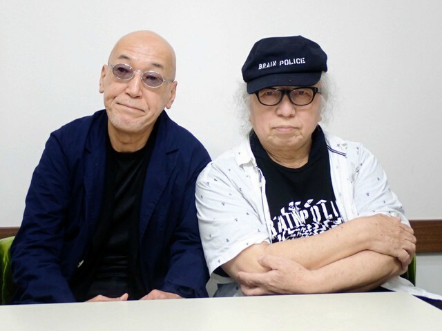 騒音寺の新作カバーアルバムに参加した頭脳警察のＴＯＳＨＩ（左）と昨年7月に死去したＰＡＮＴＡさん（2019年撮影）