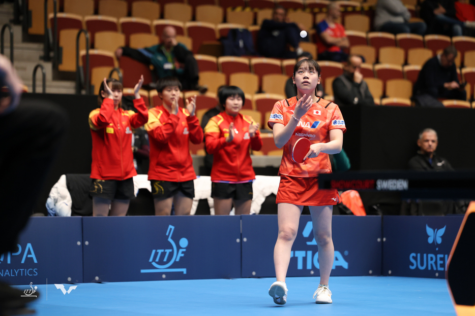 中国にストレート負けを喫したU-19女子日本 PHOTO：International Table Tennis