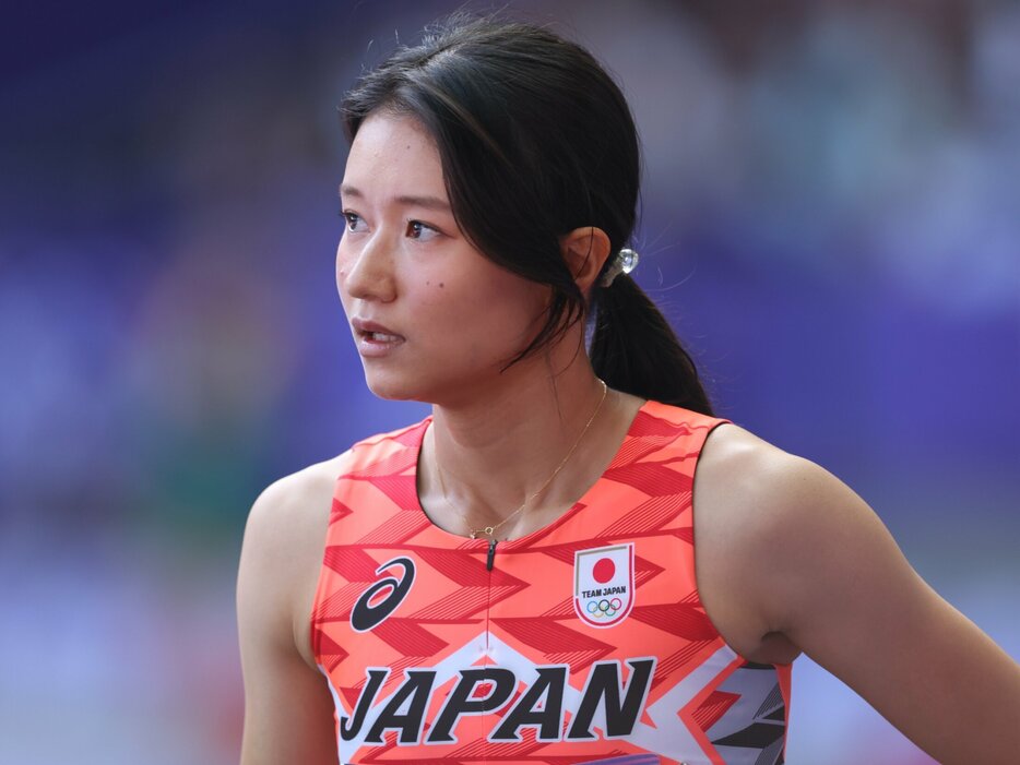 パリで自身初となる五輪の大舞台に挑んだ富士通の田中佑美（25歳）。「40人中39位」からの準決勝進出のウラには様々な葛藤もあった photograph by AFLO