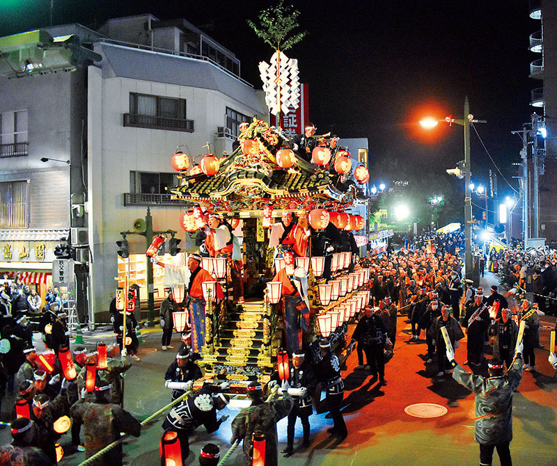 昨年の秩父夜祭の様子