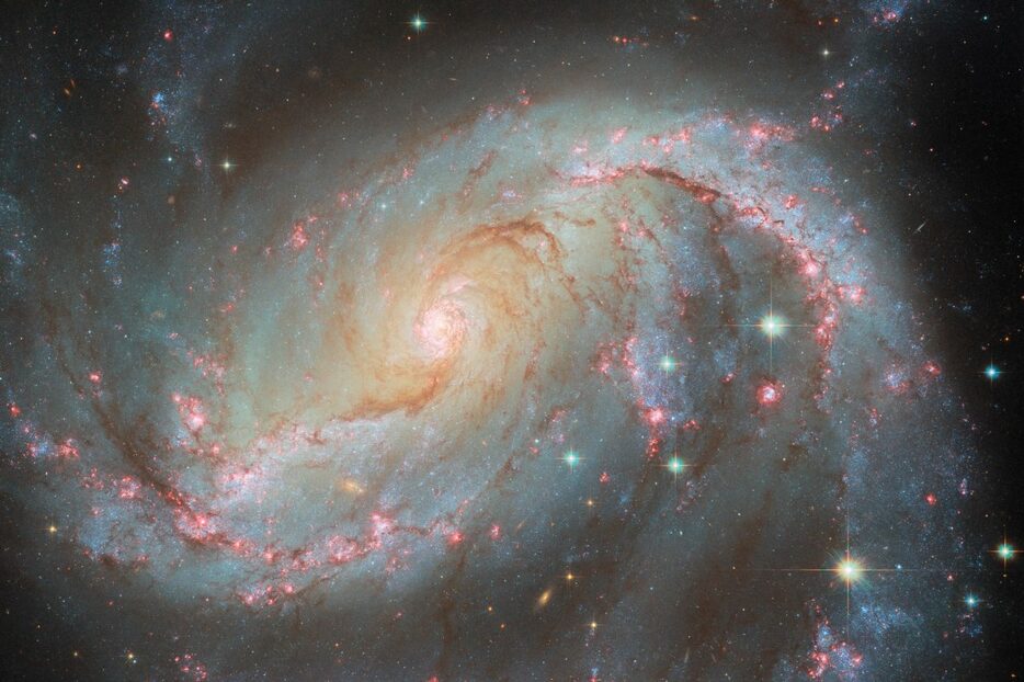 ハッブル宇宙望遠鏡（HST）が撮影した棒渦巻銀河「NGC 1672」