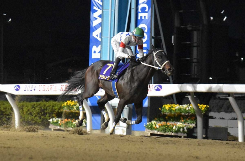 6馬身差の圧勝劇を演じたアウトレンジ