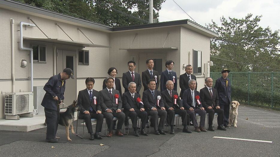 警察犬舎の開所式　