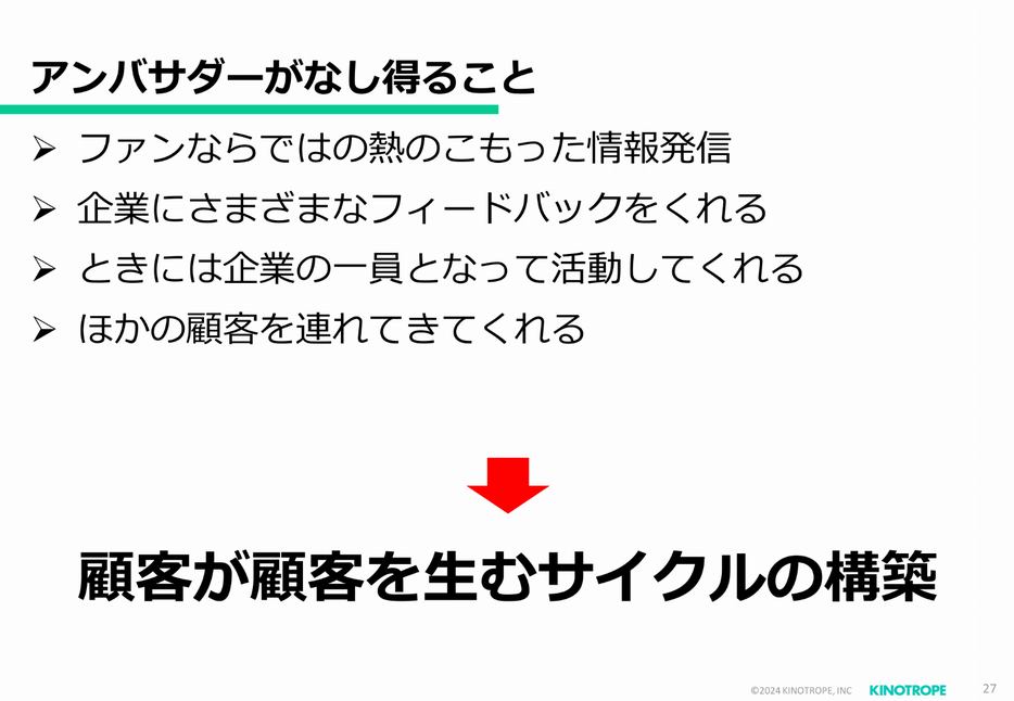 アンバサダーにできること