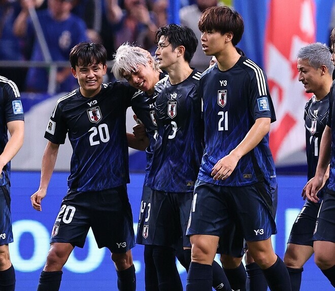 15日に敵地でインドネシアと相まみえる日本代表。写真：金子拓弥（サッカーダイジェスト写真部）