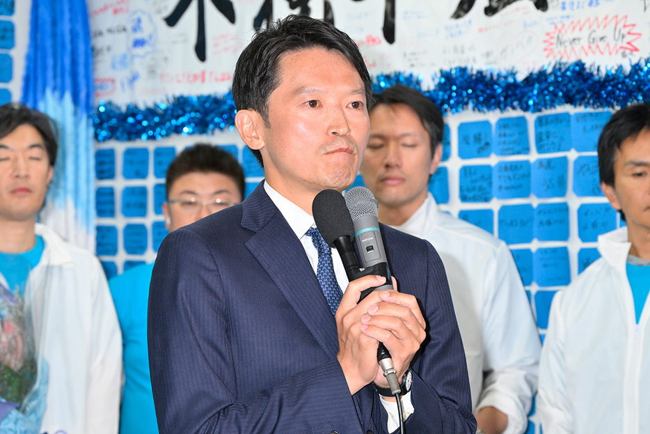 兵庫県知事に再選を果たした斎藤氏