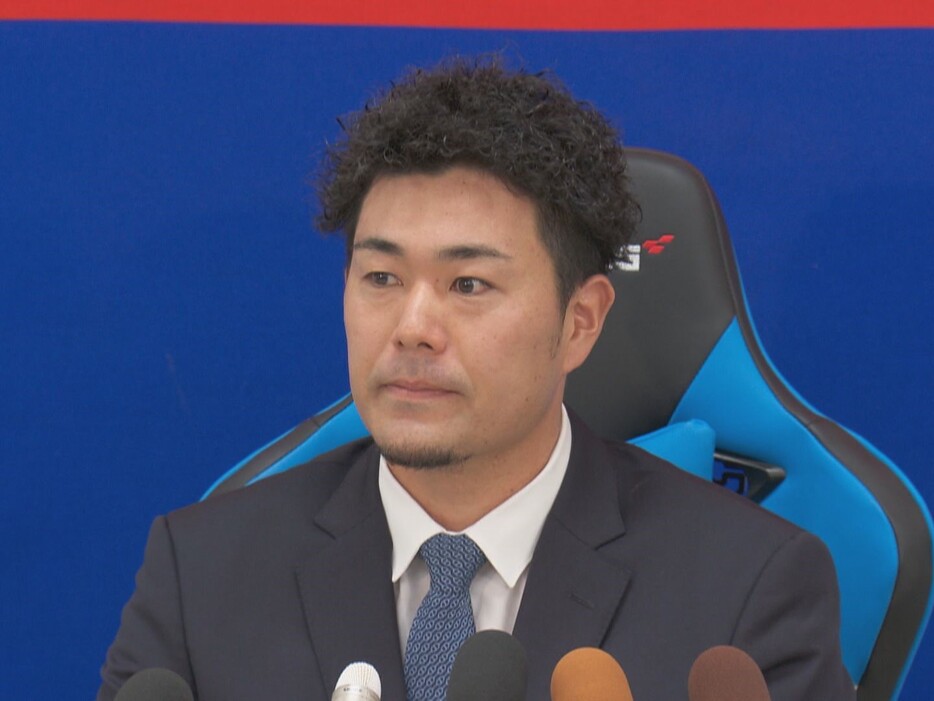 契約更改した木下拓哉選手 2024年11月26日