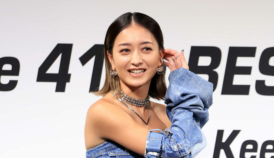 「第41回ベストジーニスト2024」の一般女性部門で受賞した池田美優（撮影・浅見桂子）