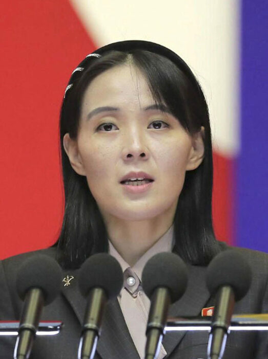 北朝鮮の金与正朝鮮労働党副部長（朝鮮通信＝共同）