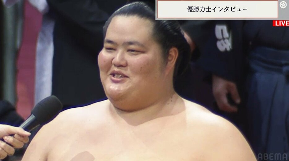 初優勝を果たした琴櫻