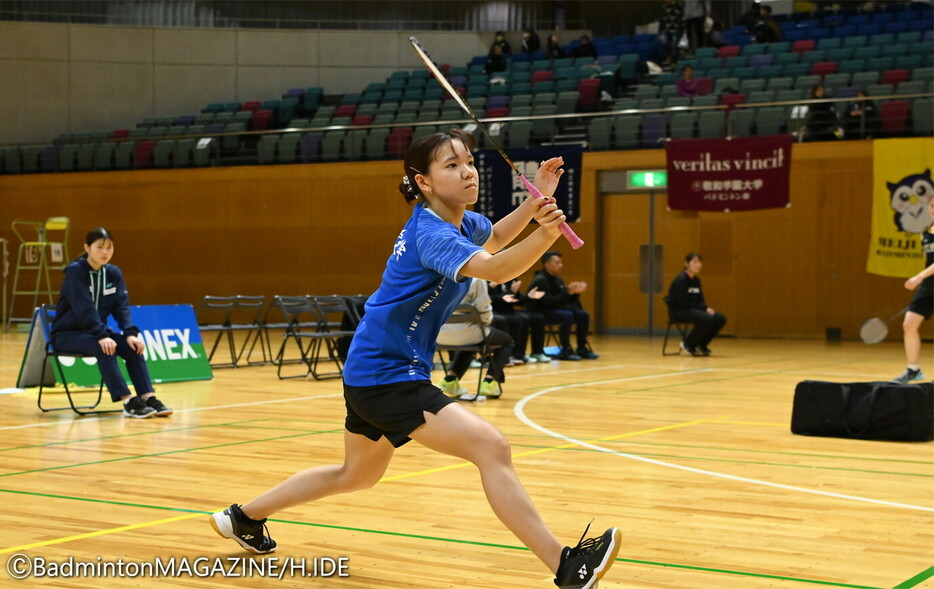 立命館大は龍谷大に敗れて3位。坂中琴音は、インカレ個人優勝の小林優花に最後までねばり強く戦った