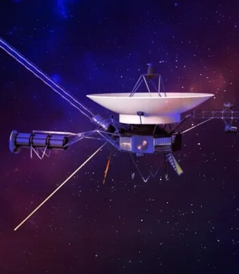 ボイジャー型宇宙探査機のイラスト　illustration by NASA/JPL-Caltech