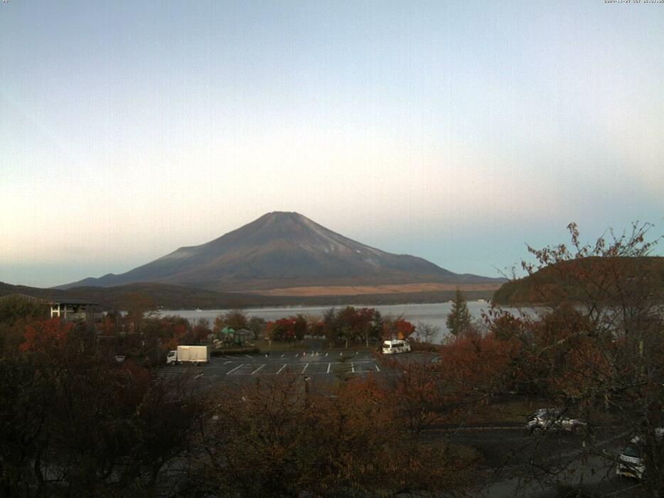 7日(木)富士山の様子※富士五湖TVより