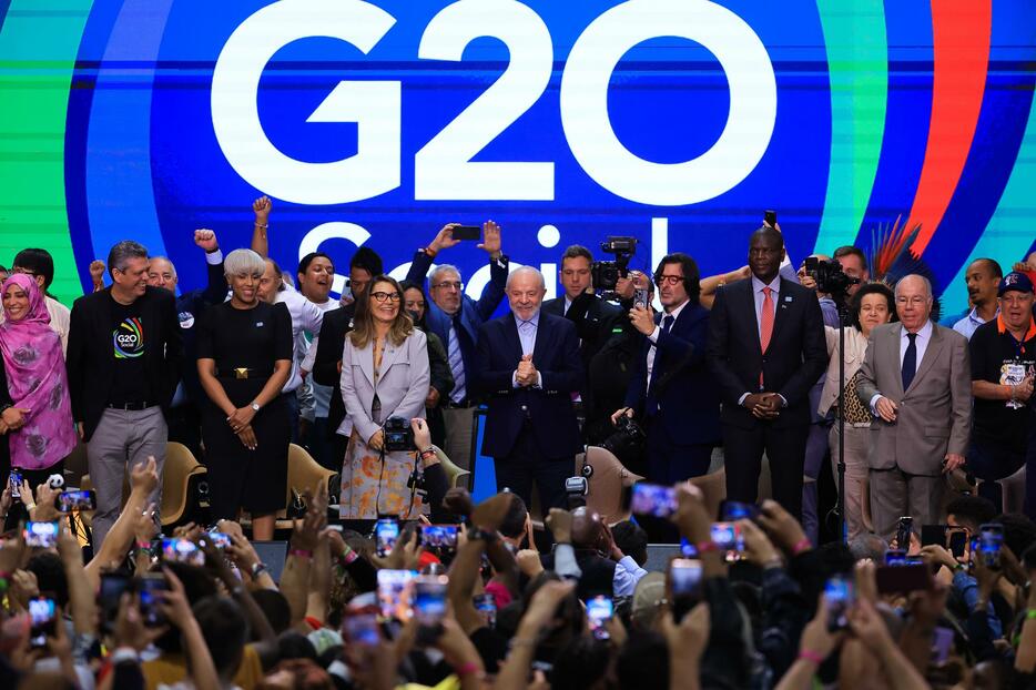 G20の関連会合＝16日、リオデジャネイロ（ゲッティ＝共同）