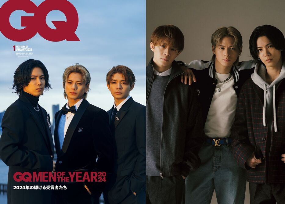 Number_iが表紙を飾る「GQ JAPAN 2025年1月号増刊 特別表紙版」