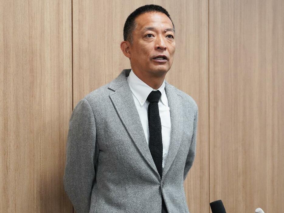 取材に応じた長谷部健渋谷区長