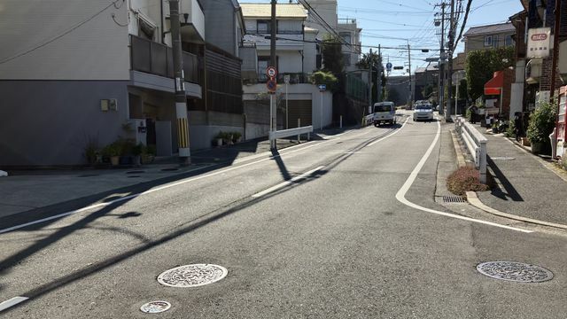 ひき逃げ事件があった現場（大阪・吹田市）