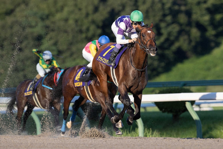 サンライズジパングと武豊（岩手県競馬組合提供）