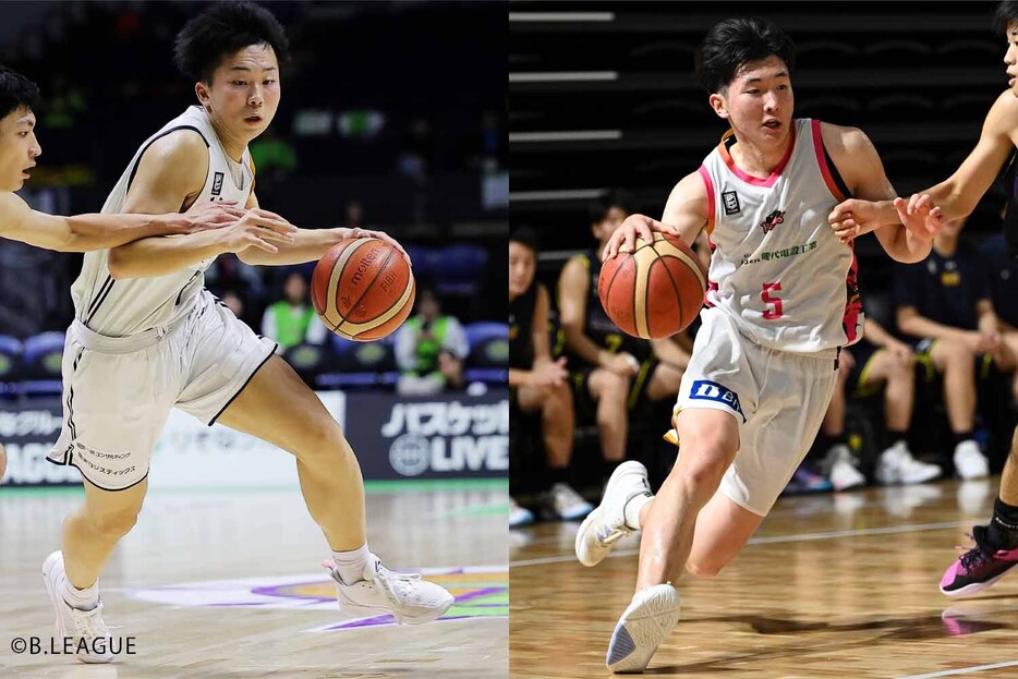 #3田中大貴(宇都宮 U18※写真右)、#5倉光晴(秋田※写真右)も将来が楽しみな選手である