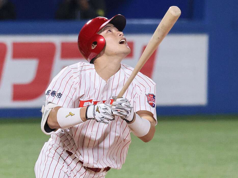 オリックスからドラフト１位で指名された富士大・麦谷祐介　photo by Ohtomo Yoshiyuki