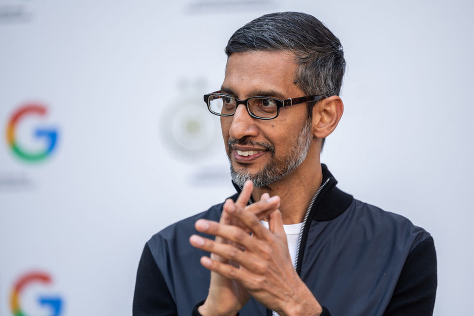 Google CEO Sundar Pichai（Photo by Boris Streubel/Getty Images for DFB）