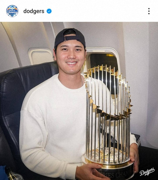 ドジャースの公式インスタグラム（＠dodgers）から