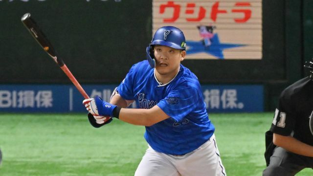 先制タイムリーを打った筒香嘉智選手（写真:時事）