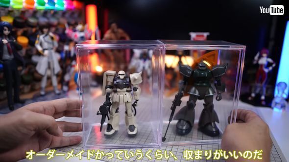 1/144スケールのガンプラのディスプレイに最適！