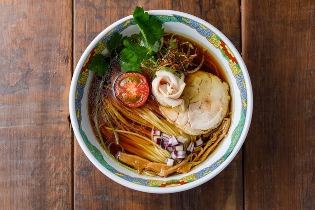 鶏醤油soba