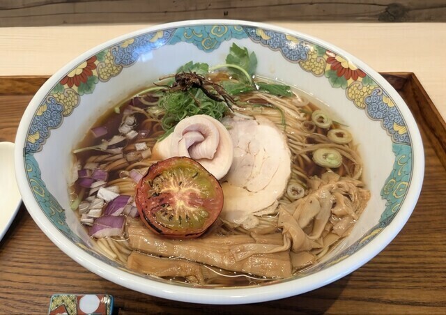 鶏醤油soba