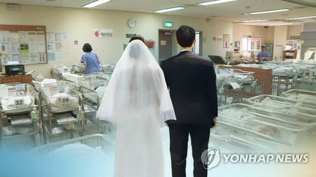 韓国で昨年結婚した夫婦の10組中1組はどちらかが外国人の国際結婚だった（コラージュ）＝（聯合ニュースTV）