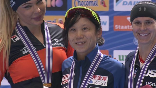 女子1000メートル優勝の高木美帆選手