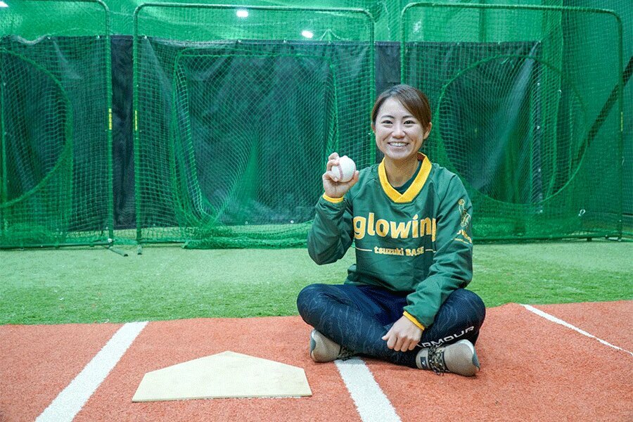 エイジェック女子硬式野球部を退団した吉田えり【写真：新井裕貴】