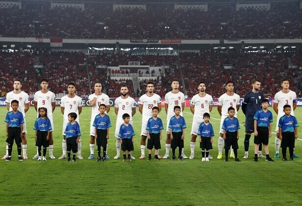 ホームで森保ジャパンを迎え撃つインドネシア代表。（C）Getty Images