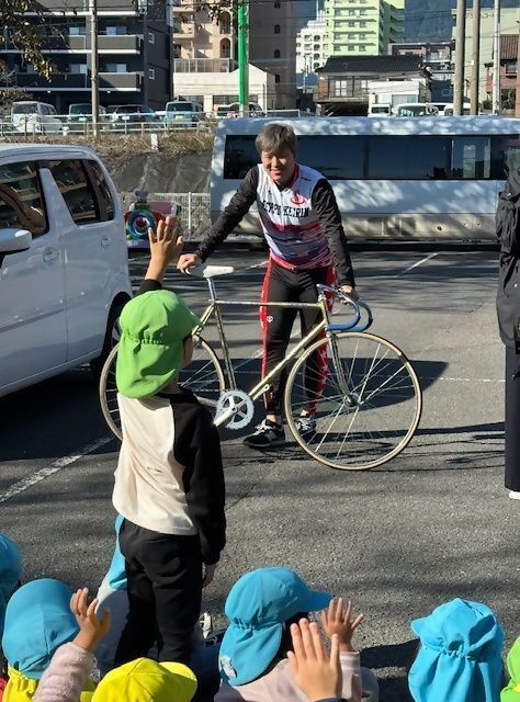 別府市の保育園を訪れた大西貴晃