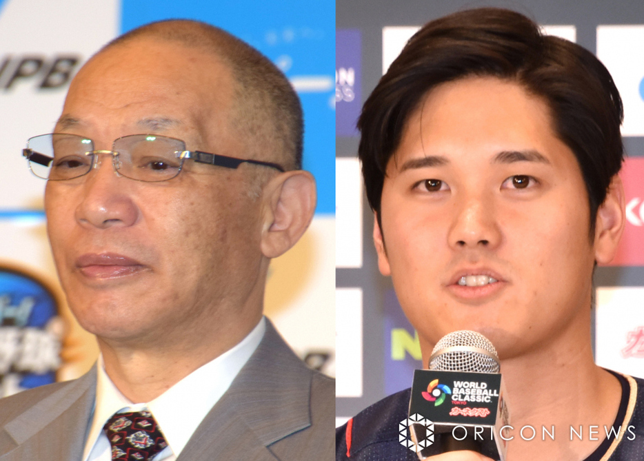 （左から）落合博満氏、大谷翔平 （C）ORICON NewS inc.