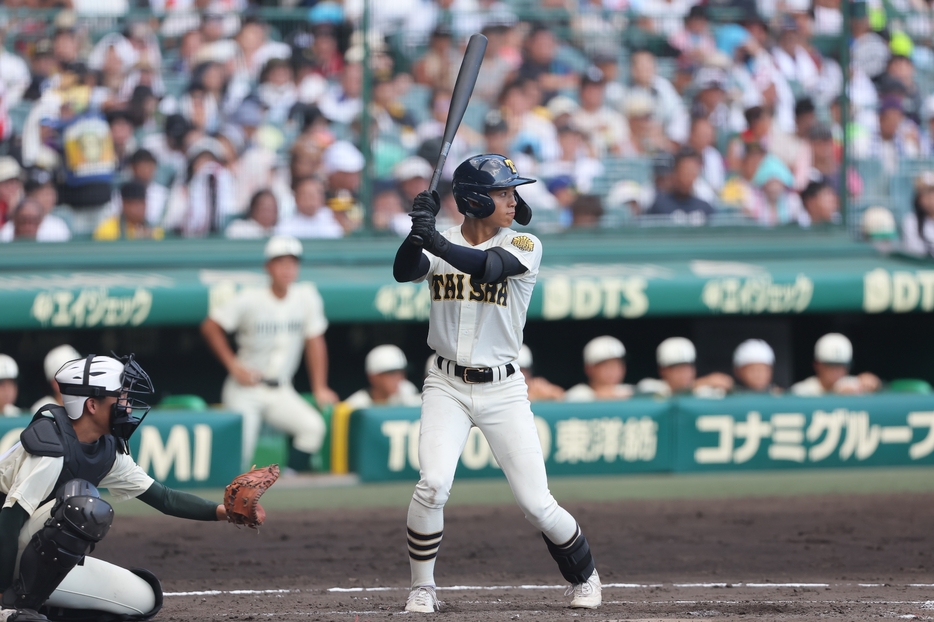 甲子園で躍動した藤原 佑外野手（大社）