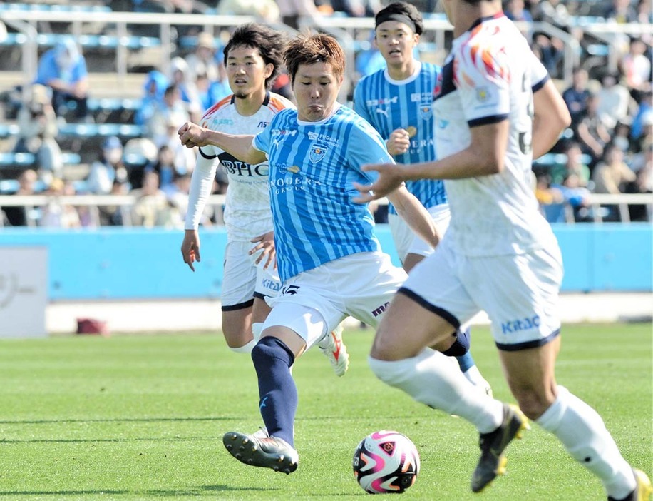 今季限りでの退団が発表された横浜ＦＣの三田