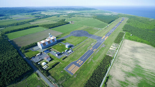 ＨＯＳＰＯの滑走路（スペースコタン提供、北海道大樹町で）