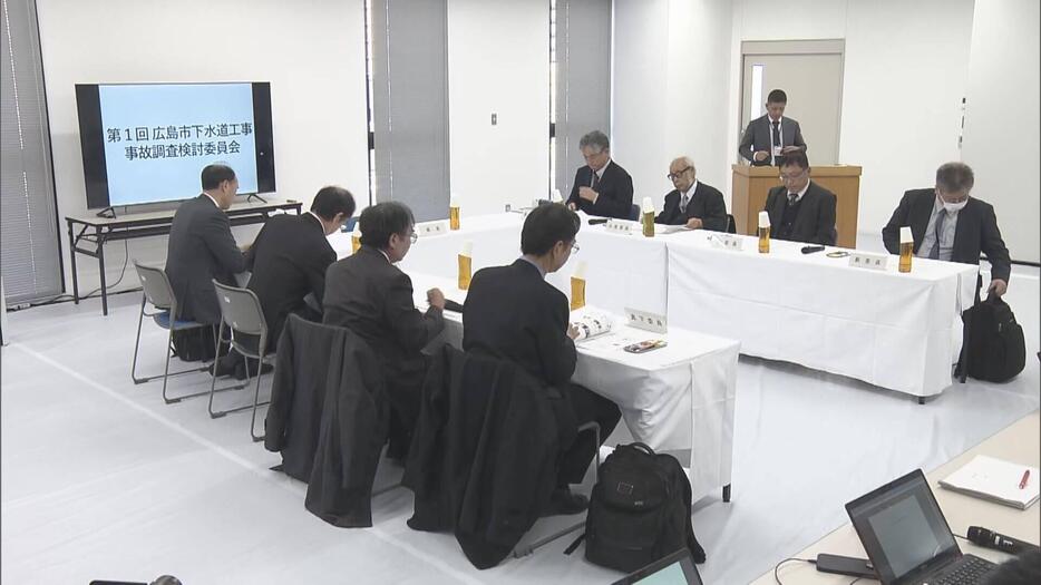 西区の道路陥没事故　検討委員会「施工方法は妥当 原因は機械か」　広島市