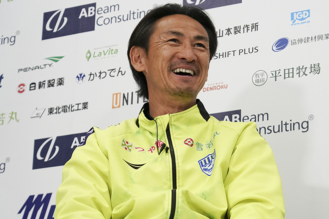 ”現役時代の自分”についても話してくれた渡邉監督。 写真：塚本侃太（サッカーダイジェスト写真部）