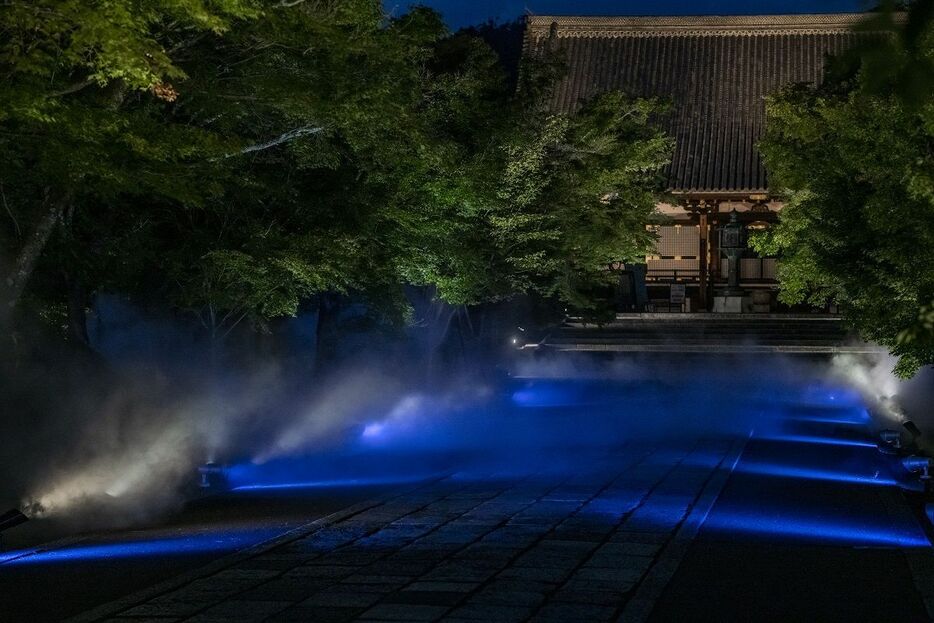 ライトアップされた仁和寺（撮影：写真家・延秀隆）