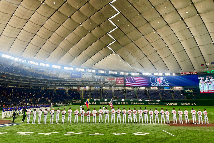 プレミア12 スーパーラウンドが行われる東京ドーム【写真：小林靖】