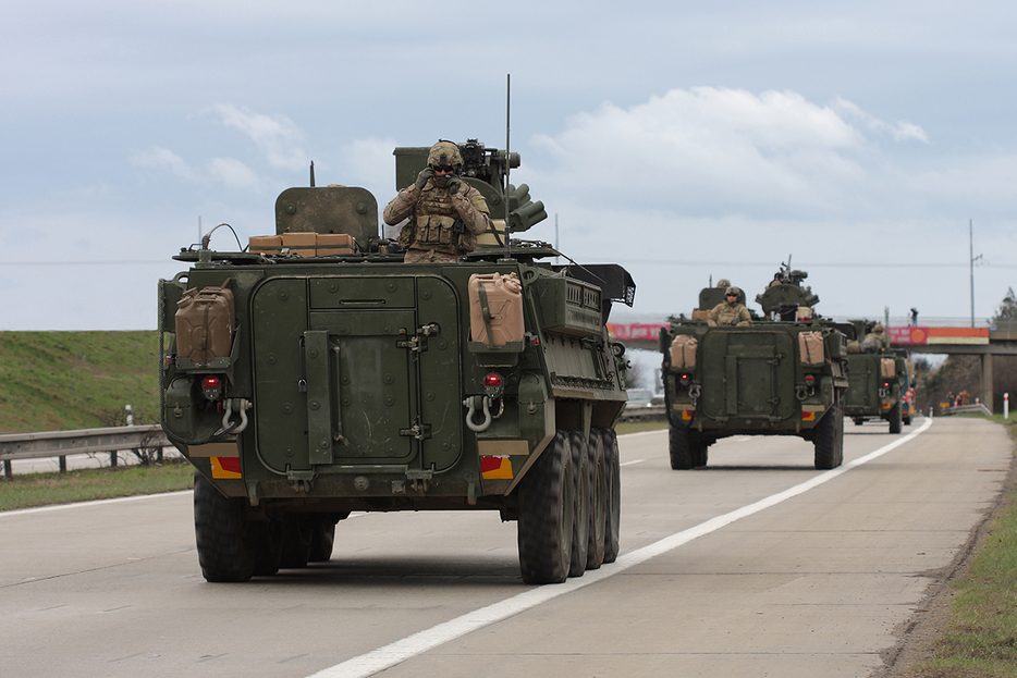 米陸軍のストライカー装甲車（Shutterstock.com）