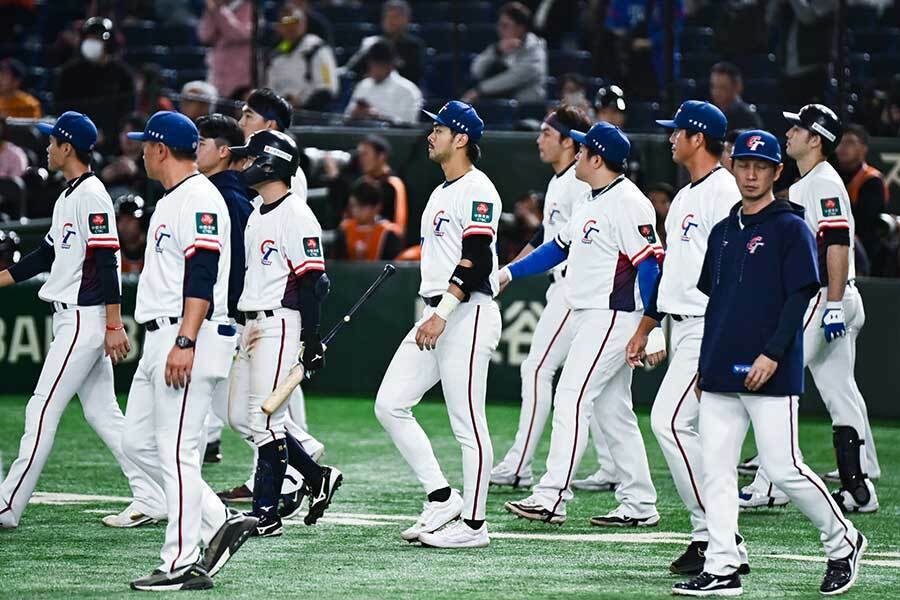 ベネズエラと対戦した台湾代表【写真：中戸川知世】