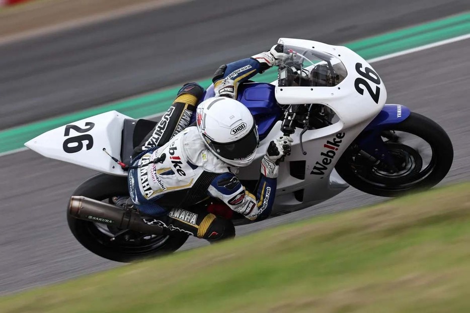 Webikeチームノリックヤマハから久川 鉄平選手と森山 浬選手が参戦（写真は久川選手）