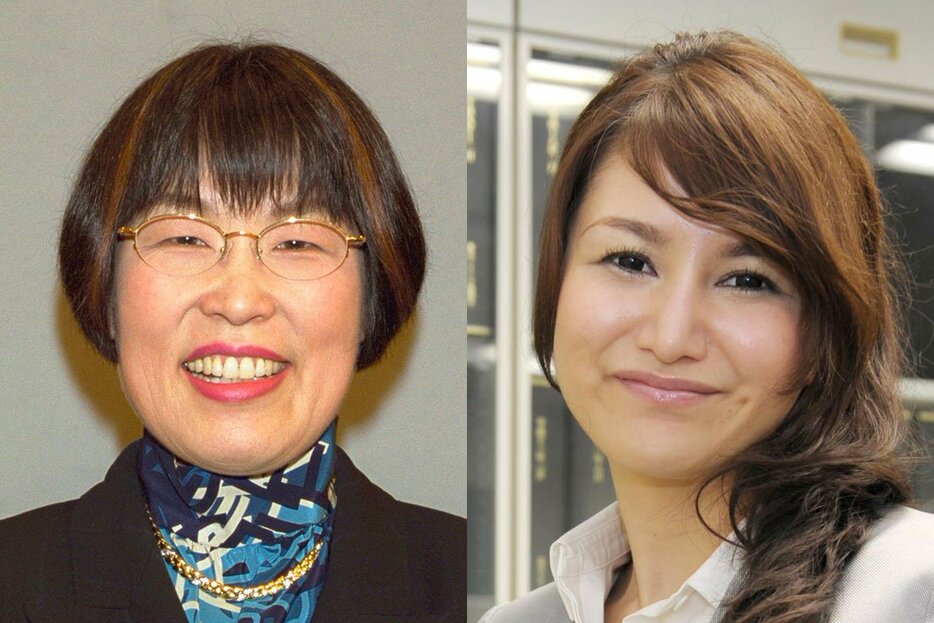 田嶋陽子氏(左)と山口真由氏