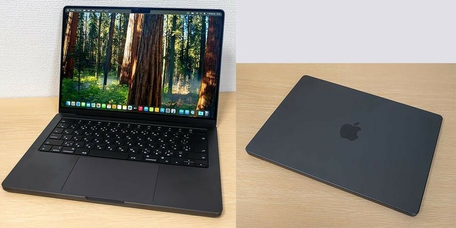 新MacBook Pro。M4 Pro搭載の上位モデルで、色はスペースブラック。