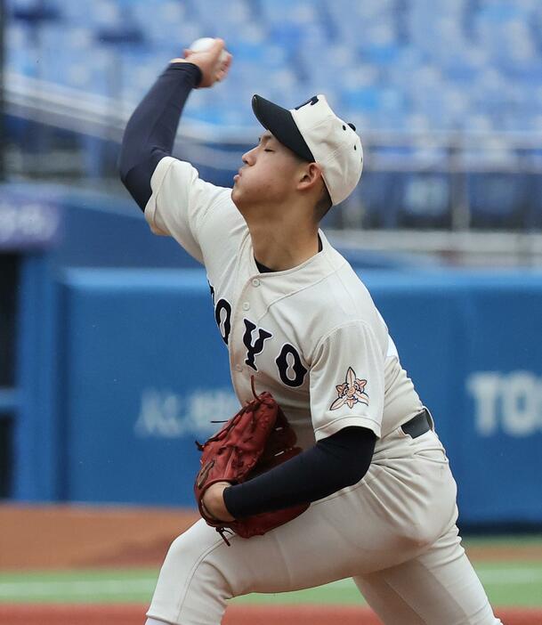 東洋大姫路・阪下漣投手